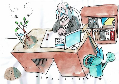 Cartoon: Grün (medium) by Jan Tomaschoff tagged pflanzen,politik,natur,pflanzen,politik,natur
