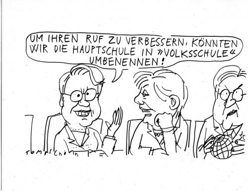 Cartoon: Hauptschule (medium) by Jan Tomaschoff tagged bildungssystem,education,schule,school