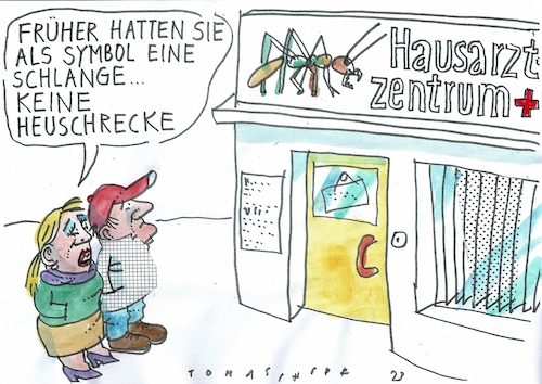 Cartoon: Heuschrecken (medium) by Jan Tomaschoff tagged ärzte,investoren,heuschrecken,gesundheit,ärzte,investoren,heuschrecken,gesundheit