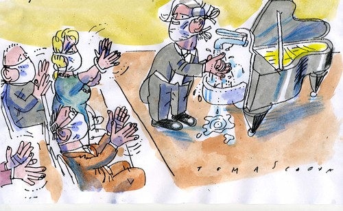 Cartoon: Hygiene (medium) by Jan Tomaschoff tagged hygiene,gesundheit,krankheit,hygiene,gesundheit,krankheit,pianist