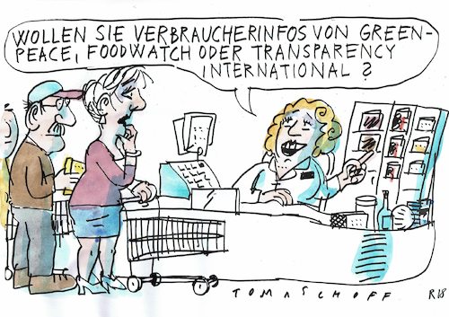 Cartoon: Infos (medium) by Jan Tomaschoff tagged verbraucher,beratung,verbraucher,beratung
