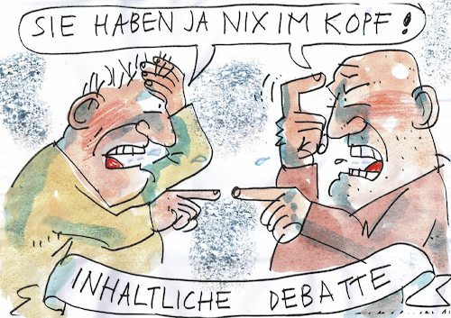 Cartoon: Inhalte (medium) by Jan Tomaschoff tagged streitkultur,meinungsvielfalt,toleranz,streitkultur,meinungsvielfalt,toleranz