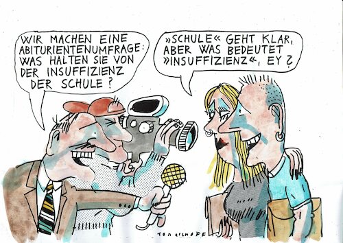 Cartoon: Insuffizienz (medium) by Jan Tomaschoff tagged kulturaneignung,bildung,schule,kulturaneignung,bildung,schule