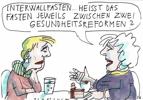 Cartoon: Intervall (medium) by Jan Tomaschoff tagged gesundheit,reform,politik,gesundheit,reform,politik