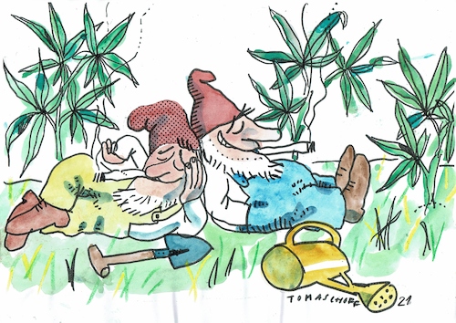 Cartoon: Joint (medium) by Jan Tomaschoff tagged cannabis,legalisierubg,cannabis,legalisierubg