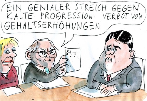 Cartoon: kalte Progression (medium) by Jan Tomaschoff tagged steuern,progression,steuern,progression