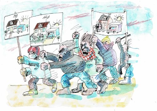 Cartoon: Kampf (medium) by Jan Tomaschoff tagged demos,gewalt,demos,gewalt
