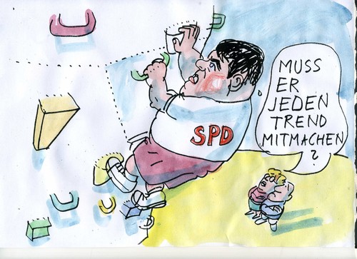 Cartoon: Kandidat (medium) by Jan Tomaschoff tagged gabriel,spd,gabriel,spd