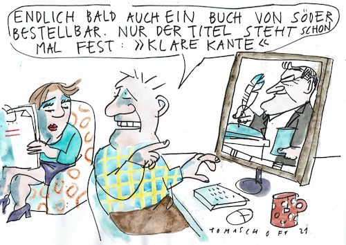 Cartoon: Kante (medium) by Jan Tomaschoff tagged söder,union,söder,union