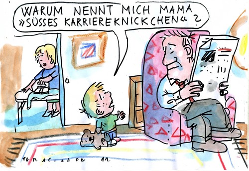 Cartoon: Karriereknickchen (medium) by Jan Tomaschoff tagged gleichstellung,frauen,beruf,gleichstellung,frauen,beruf