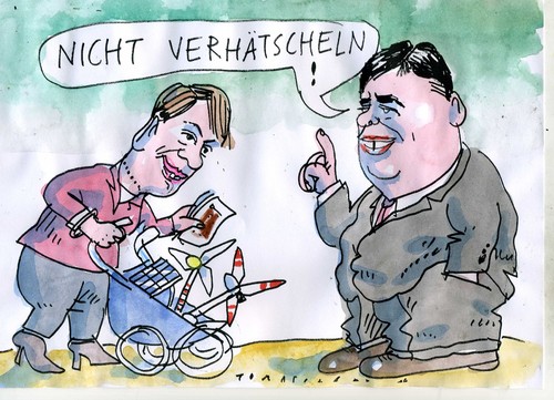 Cartoon: KeineKuschelpädagogik! (medium) by Jan Tomaschoff tagged energie,wende,strompreis,energie,wende,strompreis