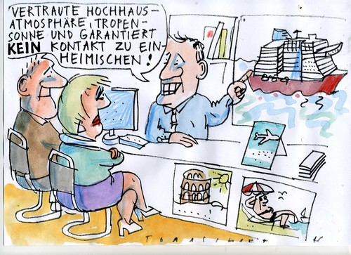 Cartoon: Keruzfahrt (medium) by Jan Tomaschoff tagged reisen,teourismus,luxus,reisen,teourismus,luxus