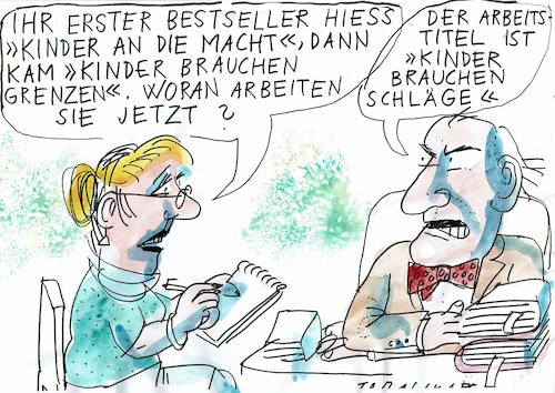 Cartoon: Kinder (medium) by Jan Tomaschoff tagged pädagogik,erziehung,pädagogik,erziehung