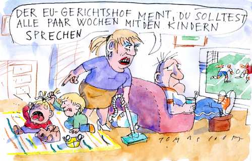 Cartoon: Kinder (medium) by Jan Tomaschoff tagged eu,gerichtshof,kinder