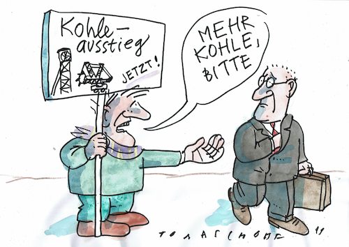 Cartoon: Kohle (medium) by Jan Tomaschoff tagged umwelt,kohle,energiewende,geld,umwelt,kohle,energiewende,geld