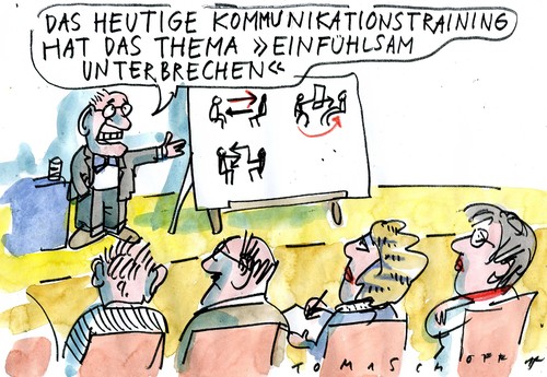 Cartoon: Kommunikation (medium) by Jan Tomaschoff tagged empathie,kommunikation,kommunikation,empathie