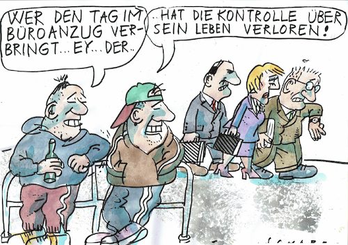 Cartoon: Kontrolle (medium) by Jan Tomaschoff tagged kleidung,lebensstil,kleidung,lebensstil