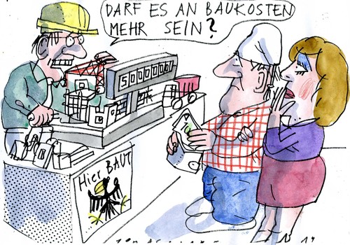 Cartoon: Kosten (medium) by Jan Tomaschoff tagged baukosten,wirtschaft,staat,baukosten,wirtschaft,staat