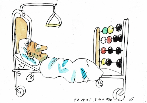 Cartoon: Kosten (medium) by Jan Tomaschoff tagged gesundheit,kosten,gesundheit,kosten