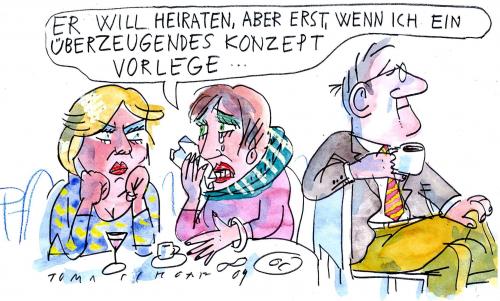 Cartoon: Kozept (medium) by Jan Tomaschoff tagged konzept,übernahmen,investoren,wirtschaftskrise,opel,gm,cartoon,cartoons,konzept,konzeption,wirtschaftskrise,wirtschaft,finanzen,finanzkrise,geld,finanzierung,ehe,ehepaar,partnerschaft,beziehung,mann,frau,organisation,heiraten,heirat