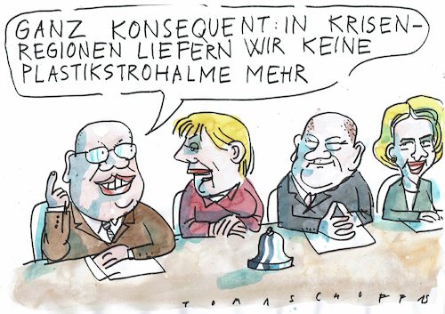 Cartoon: Krisengebiete (medium) by Jan Tomaschoff tagged krisen,waffen,export,krisen,waffen,export
