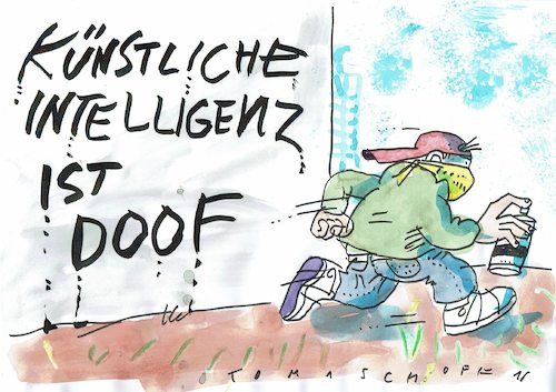 Cartoon: künstliche Intelligenz (medium) by Jan Tomaschoff tagged künstliche,intelligenz,roboter,digitalisierung,künstliche,intelligenz,roboter,digitalisierung