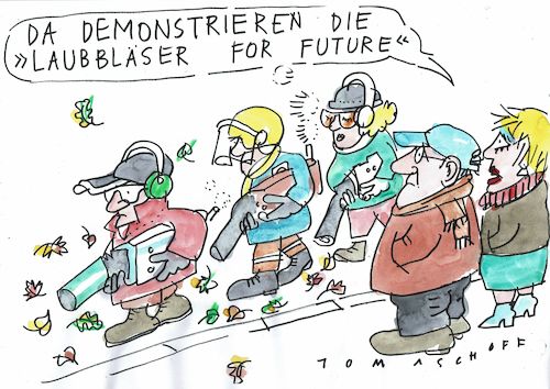 Cartoon: Laubbläser (medium) by Jan Tomaschoff tagged umwelt,zukunft,motoren,umwelt,zukunft,motoren