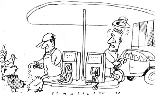 Cartoon: Lebenssaft (medium) by Jan Tomaschoff tagged eier,tierfutter,dioxin,eier,tierfutter,dioxin