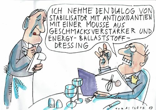 Cartoon: lecker (medium) by Jan Tomaschoff tagged ernährung,zusatzstoffe,ernährung,zusatzstoffe