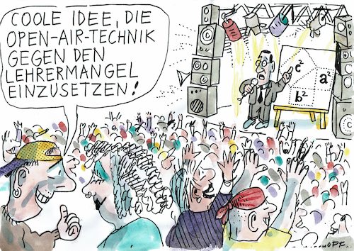 Cartoon: Lehrermangel (medium) by Jan Tomaschoff tagged schule,lehrer,schule,lehrer