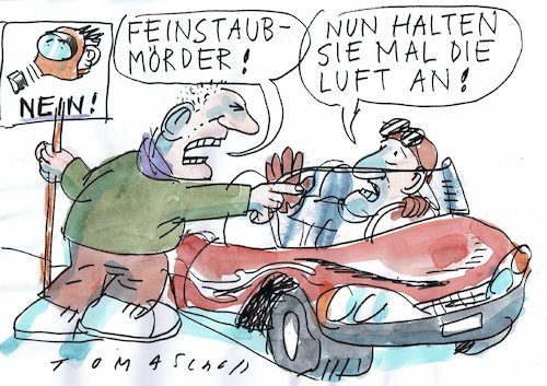 Cartoon: Luftverschmutzung (medium) by Jan Tomaschoff tagged luft,umwelt,autos,luft,umwelt,autos