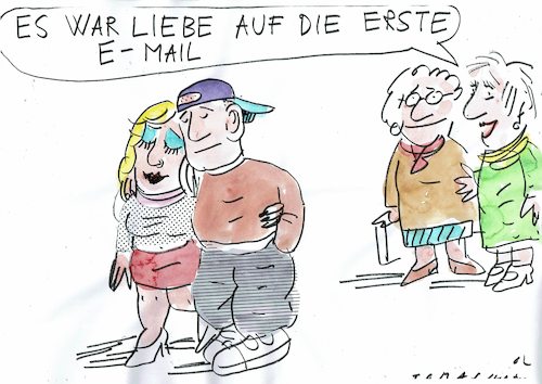 Cartoon: Mail (medium) by Jan Tomaschoff tagged kommunikation,internet,liebe,kommunikation,internet,liebe