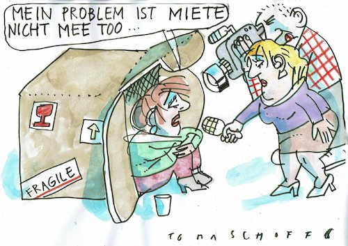 Cartoon: Miete (medium) by Jan Tomaschoff tagged miete,wohnungsnot,miete,wohnungsnot