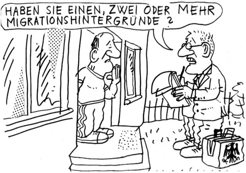 Cartoon: Migration (medium) by Jan Tomaschoff tagged migrationshintergrund,migration,migration,migrationshintergrund