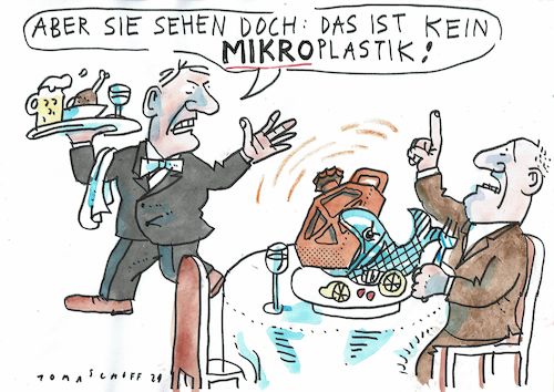 Cartoon: Mikroplastik (medium) by Jan Tomaschoff tagged umwelt,meer,mikroplastik,umwelt,meer,mikroplastik