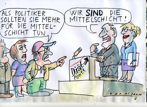 Cartoon: Mittelschicht (medium) by Jan Tomaschoff tagged mittelschicht,wutbürger,mittelschicht,wutbürger