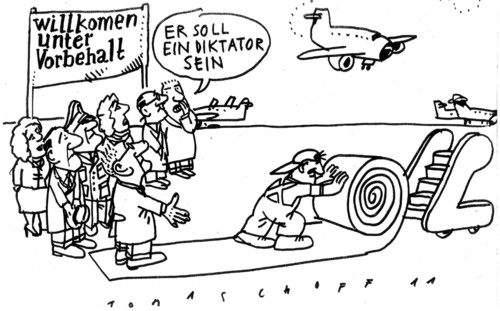 Cartoon: Mubarak (medium) by Jan Tomaschoff tagged mubarak,ägypten