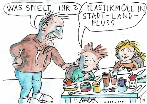 Cartoon: Müll (medium) by Jan Tomaschoff tagged plastikmüll,umwelt,plastikmüll,umwelt
