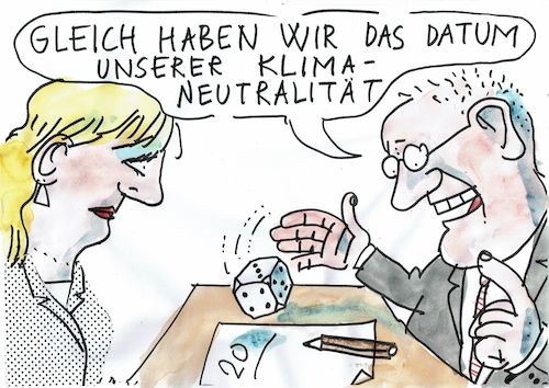Cartoon: neutral (medium) by Jan Tomaschoff tagged klima,prognosen,versprechungen,klima,prognosen,versprechungen