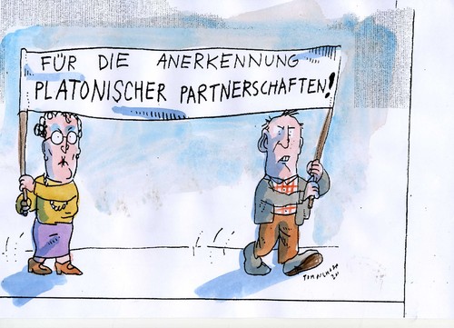 Cartoon: no (medium) by Jan Tomaschoff tagged partnership,partnership