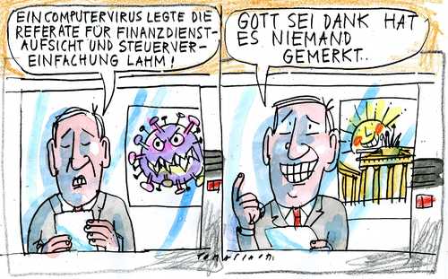 Cartoon: no (medium) by Jan Tomaschoff tagged economy,banking,taxes,economy,banking,taxes