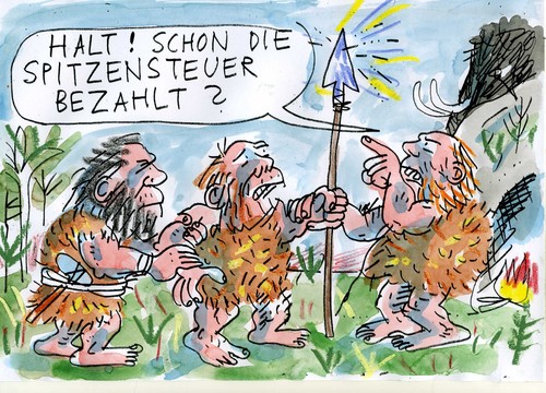 Cartoon: no (medium) by Jan Tomaschoff tagged taxes,taxes