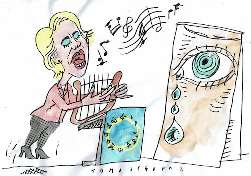 Cartoon: no (medium) by Jan Tomaschoff tagged von,der,leyen,eu,von,der,leyen,eu