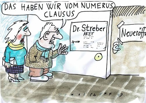 numerus clausus By Jan Tomaschoff | Philosophy Cartoon ...