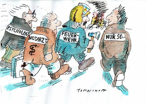 Cartoon: nur so (medium) by Jan Tomaschoff tagged unfall,zuschauer,unfall,zuschauer