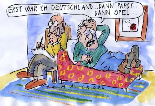 Cartoon: Opel (medium) by Jan Tomaschoff tagged opel,insolvenz,autoindustrie,staatshilfen,rettungspaket
