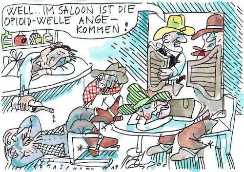 Cartoon: Opioidkrise (medium) by Jan Tomaschoff tagged sucht,drogen,usa,schmerzmittel,sucht,drogen,usa,schmerzmittel