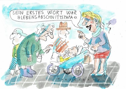 Cartoon: Papa (medium) by Jan Tomaschoff tagged familie,eruiehung,partnerschaft,familie,eruiehung,partnerschaft