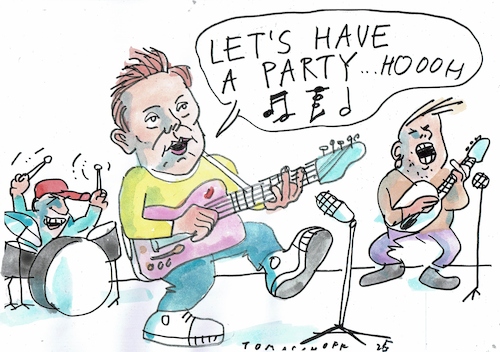 Cartoon: Party (medium) by Jan Tomaschoff tagged musk,partei,usa,musk,partei,usa