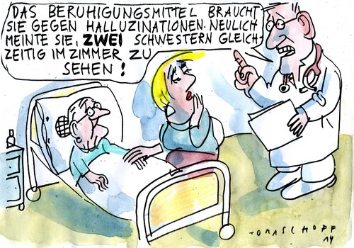 Cartoon: Pflegefachkräftemangel (medium) by Jan Tomaschoff tagged gesundheit,pflege,mangel,gesundheit,pflege,mangel